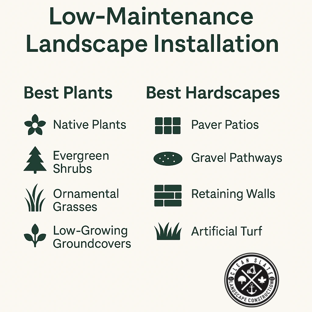 Best Low-Maintenance Plants & Hardscapes for Your Landscape