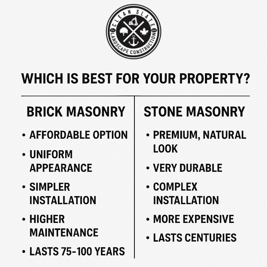 Brick vs Stone Masonry Which Is Best for Your Property