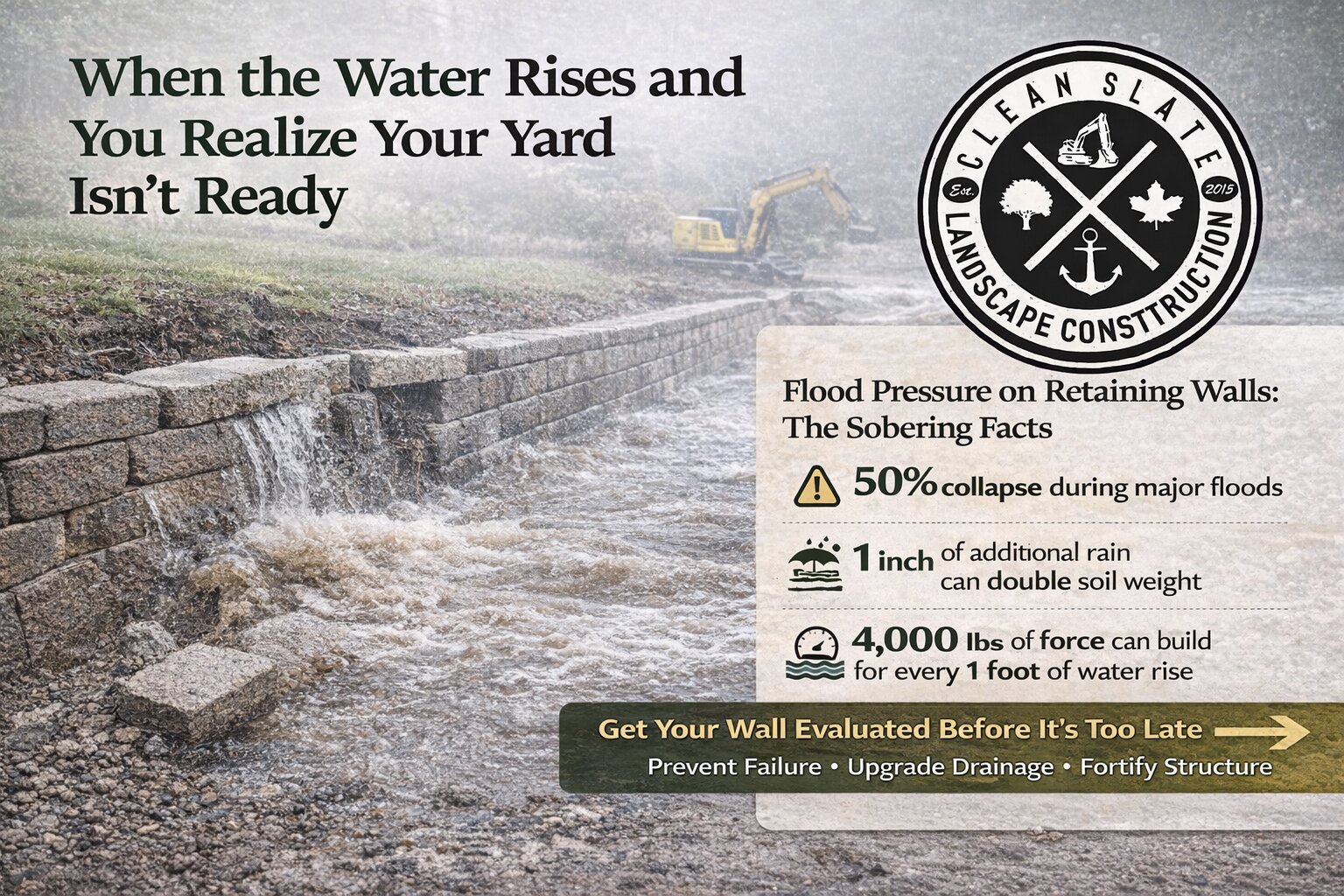 Flooding and Structural Landscape Walls