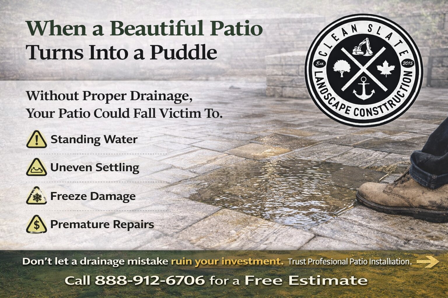 Why Drainage Makes or Breaks Your Patio