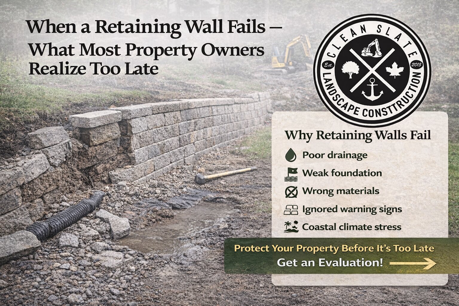 Why Retaining Walls Collapse