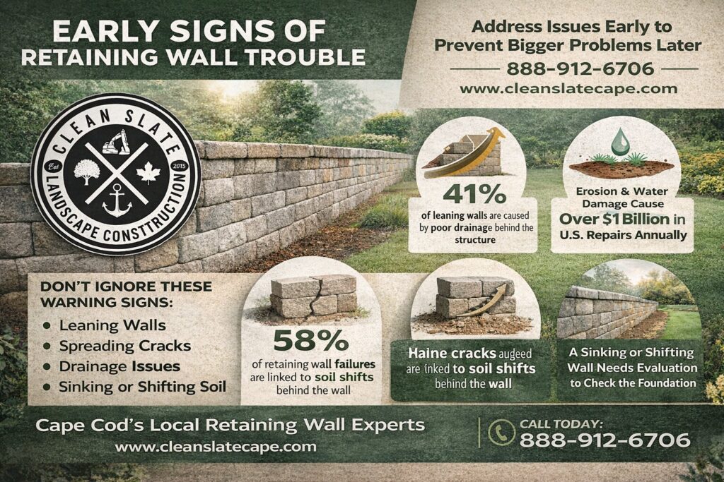 Warning Signs Your Landscape Wall May Be Failing