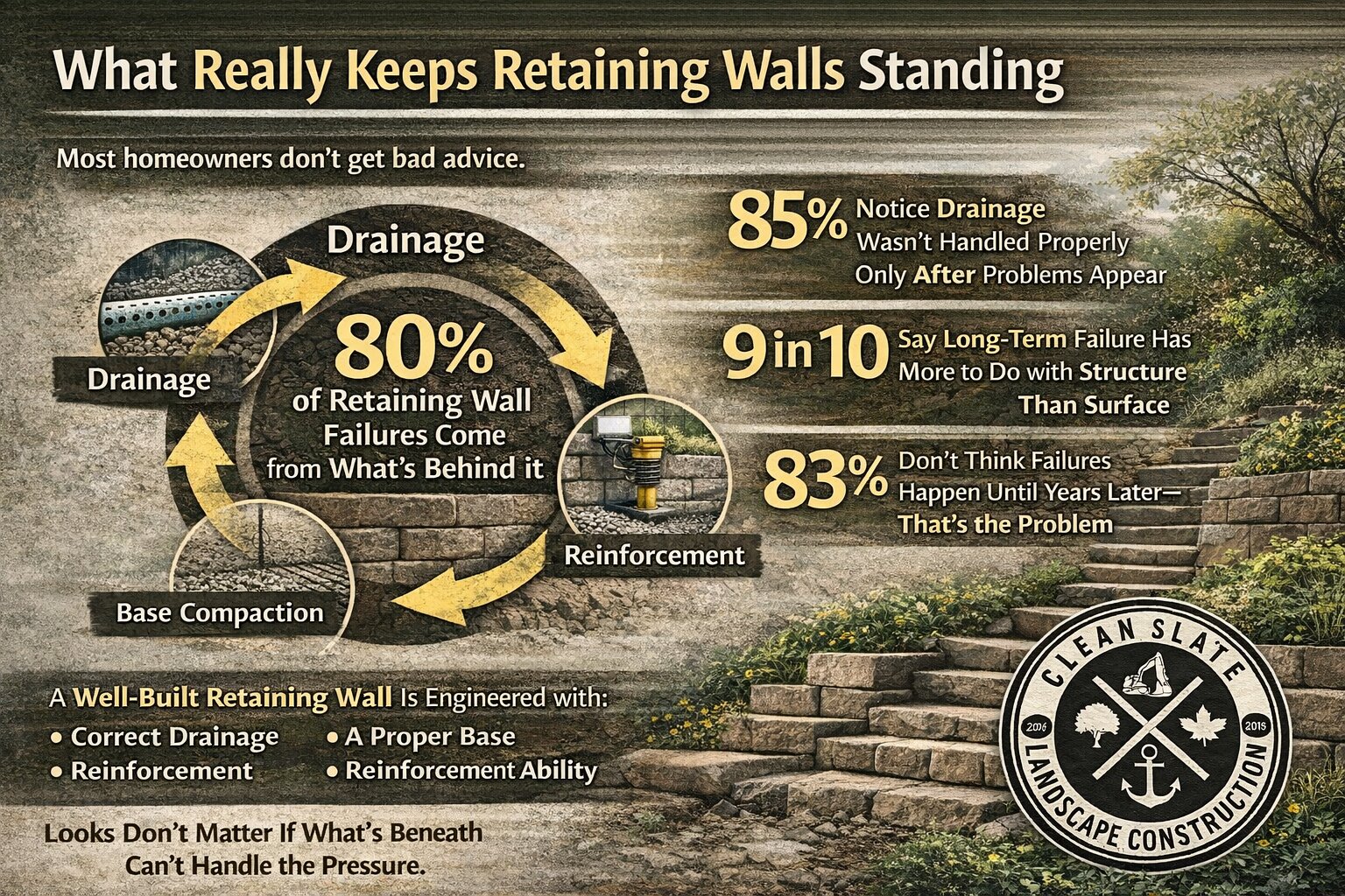 Understanding retaining wall stability factors